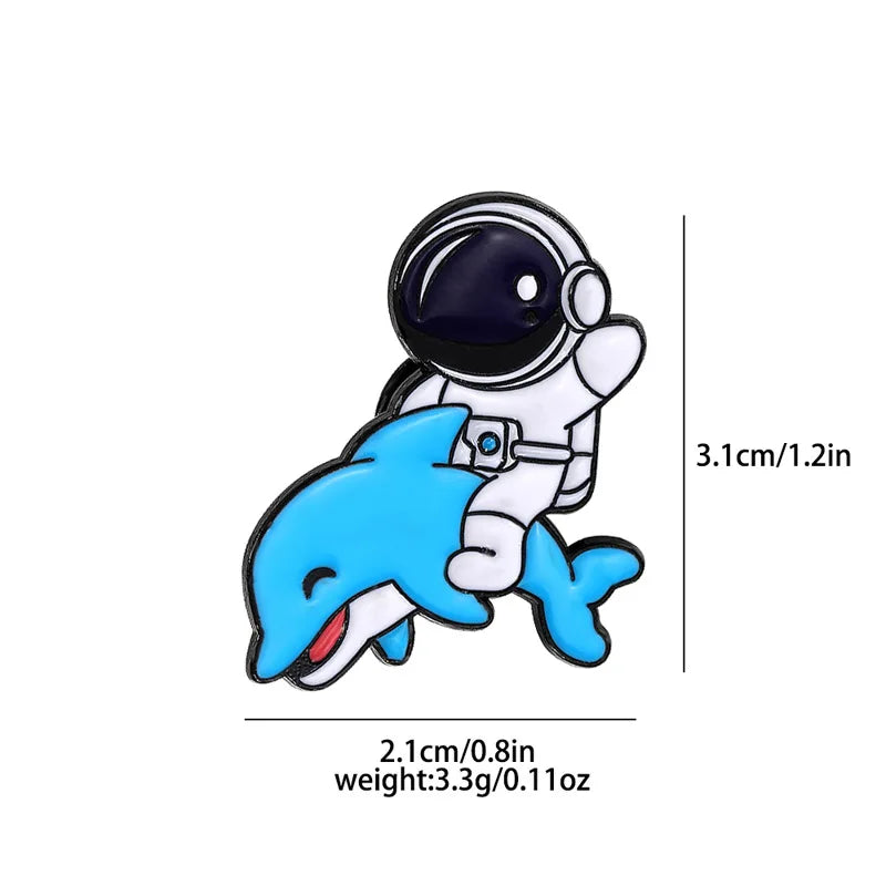 Astronaut Enamel Pin