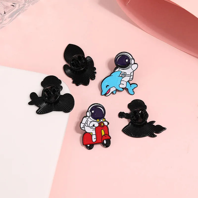 Astronaut Enamel Pin