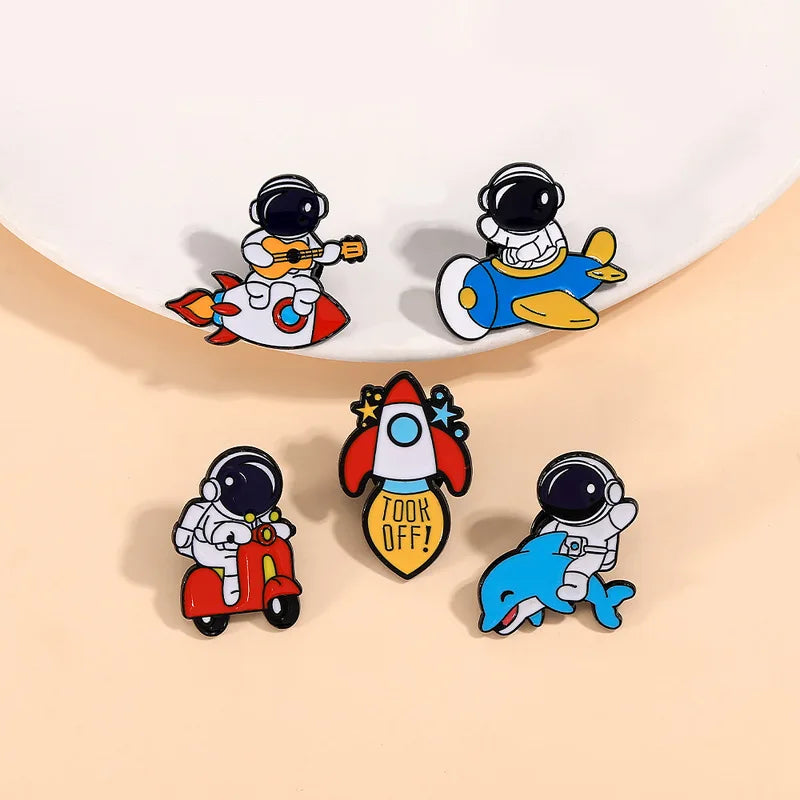 Astronaut Enamel Pin