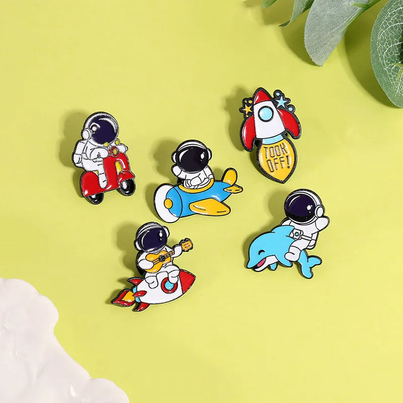 Astronaut Enamel Pin