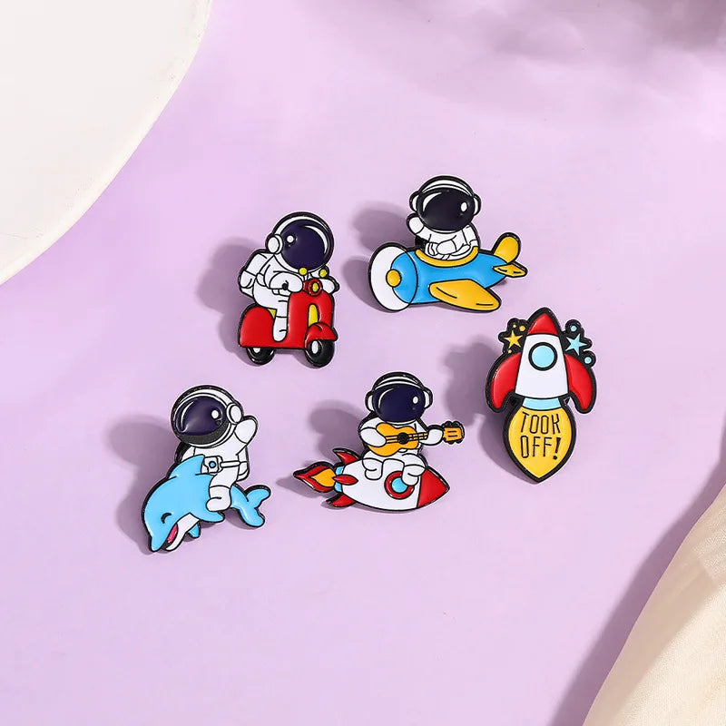 Astronaut Enamel Pin