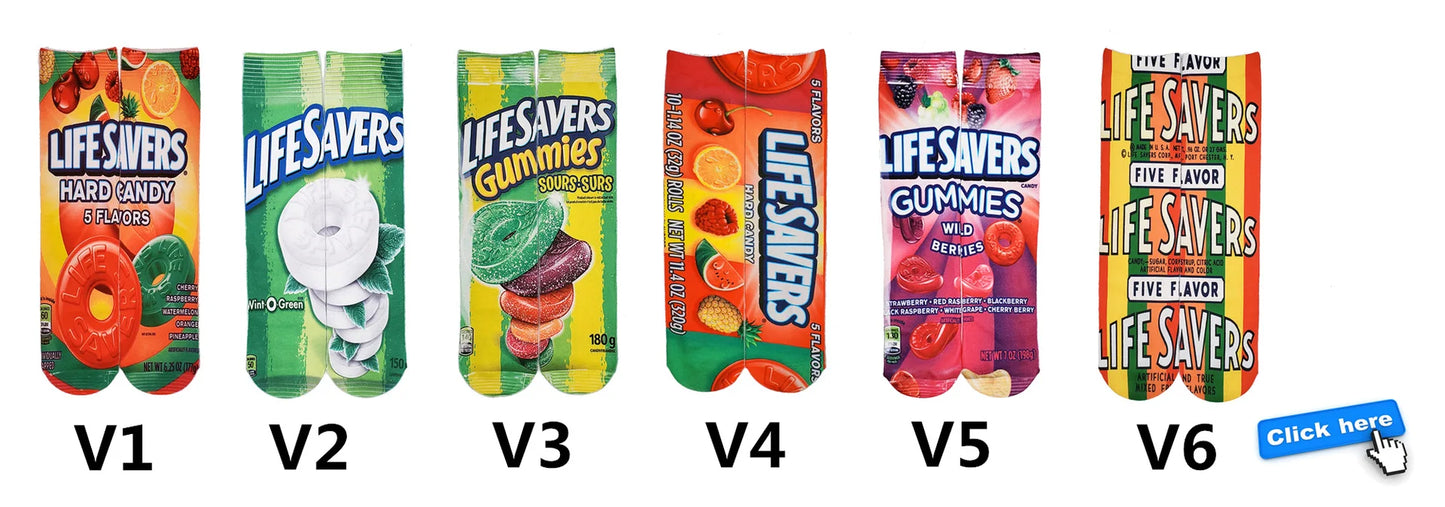 11 Styles Snack Socks