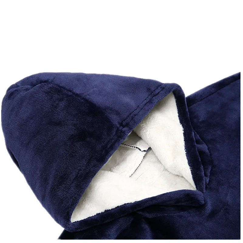 Warm Thick Hooded Blanket