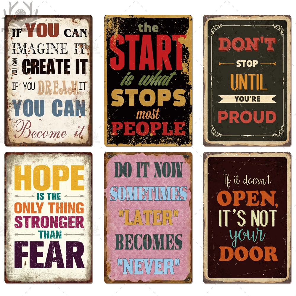 Quotes Metal Signs