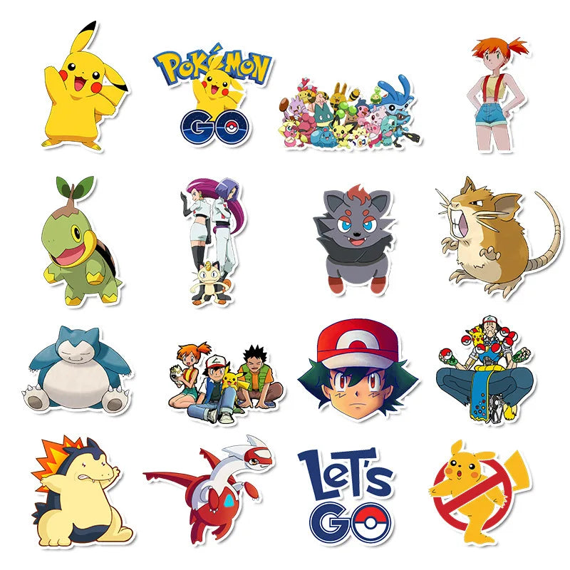 50/100Pcs Pokemon Stickers