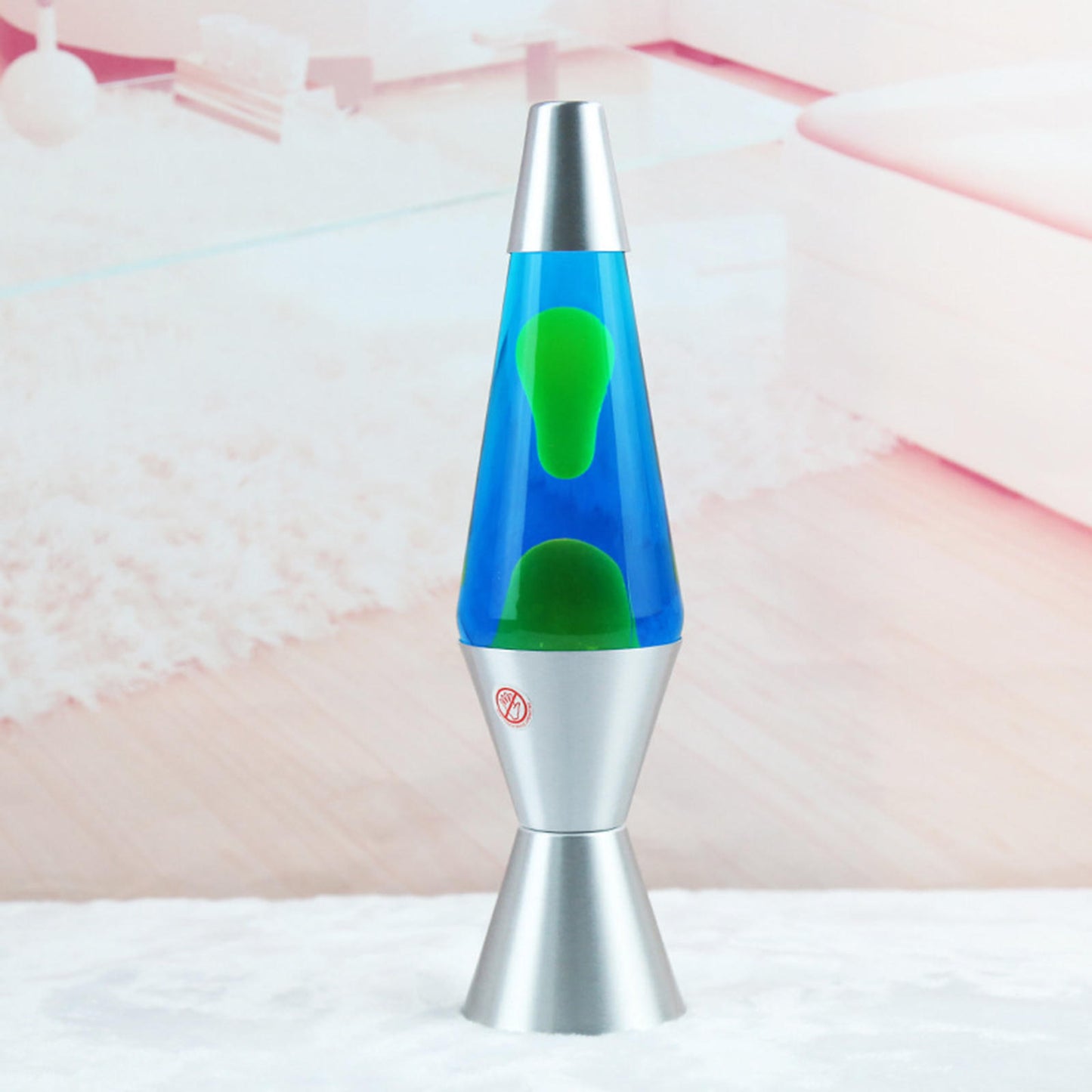 Lave Lamp with metallic base