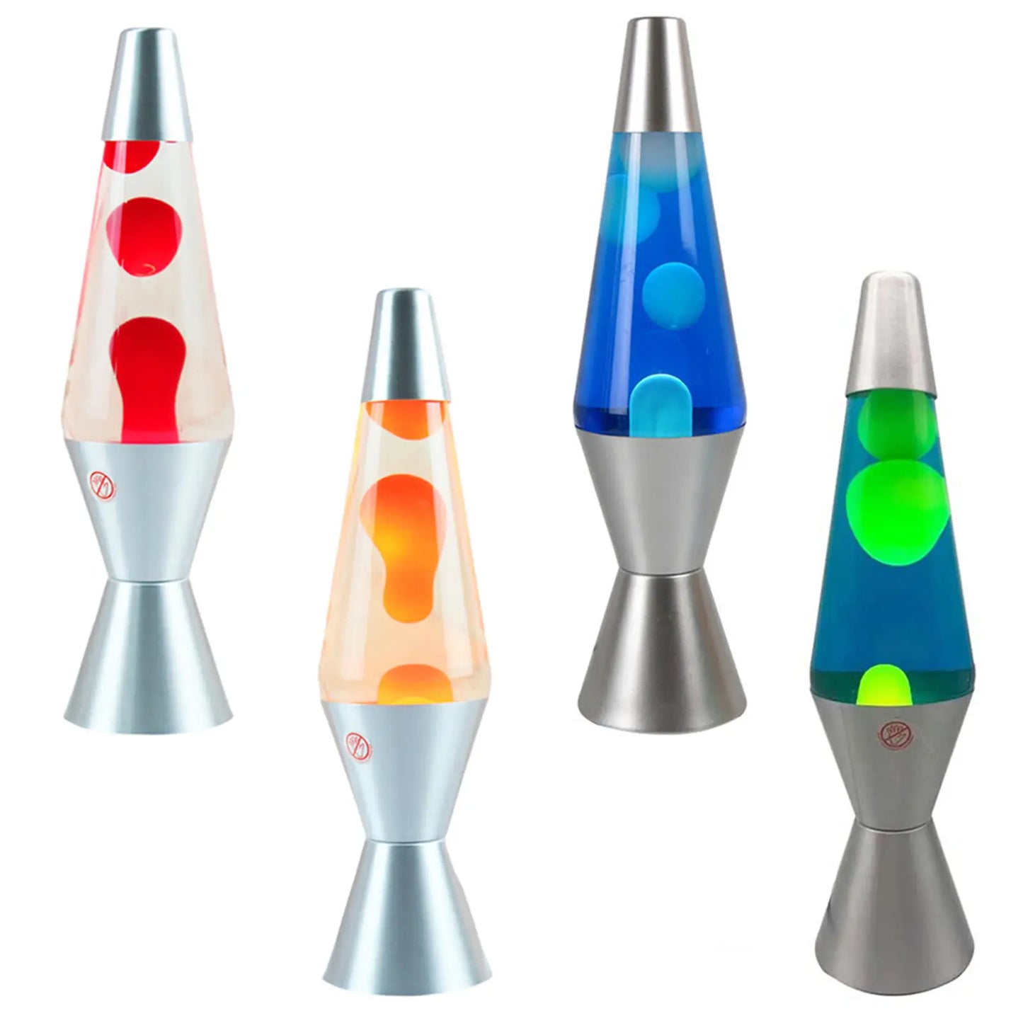 Lave Lamp with metallic base