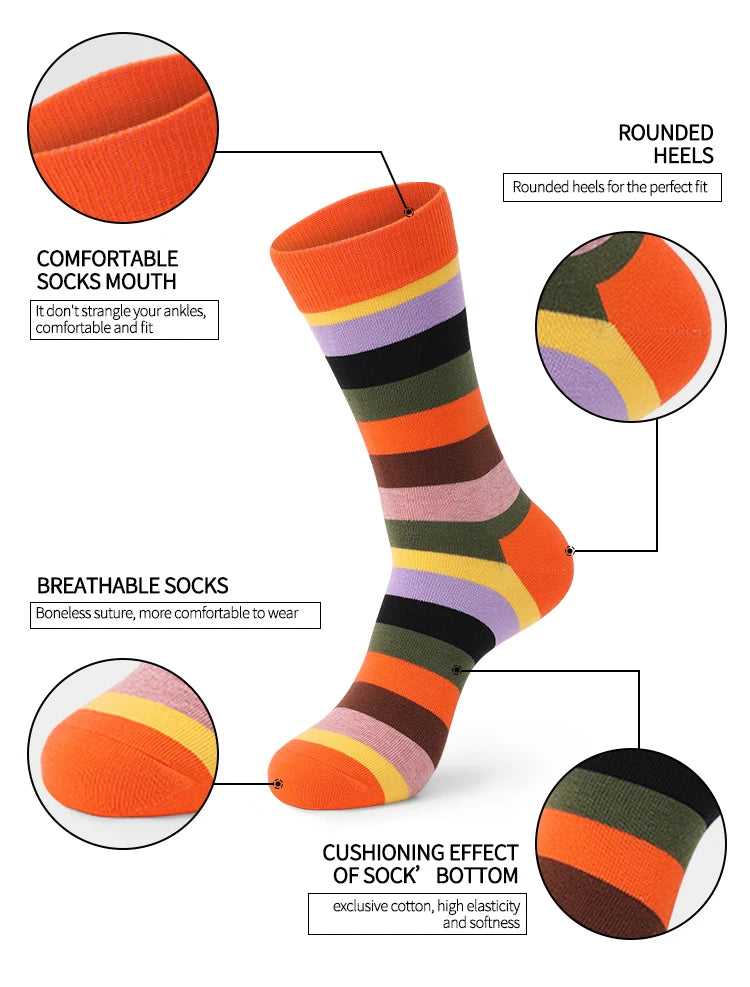 5pack Striped Long Socks