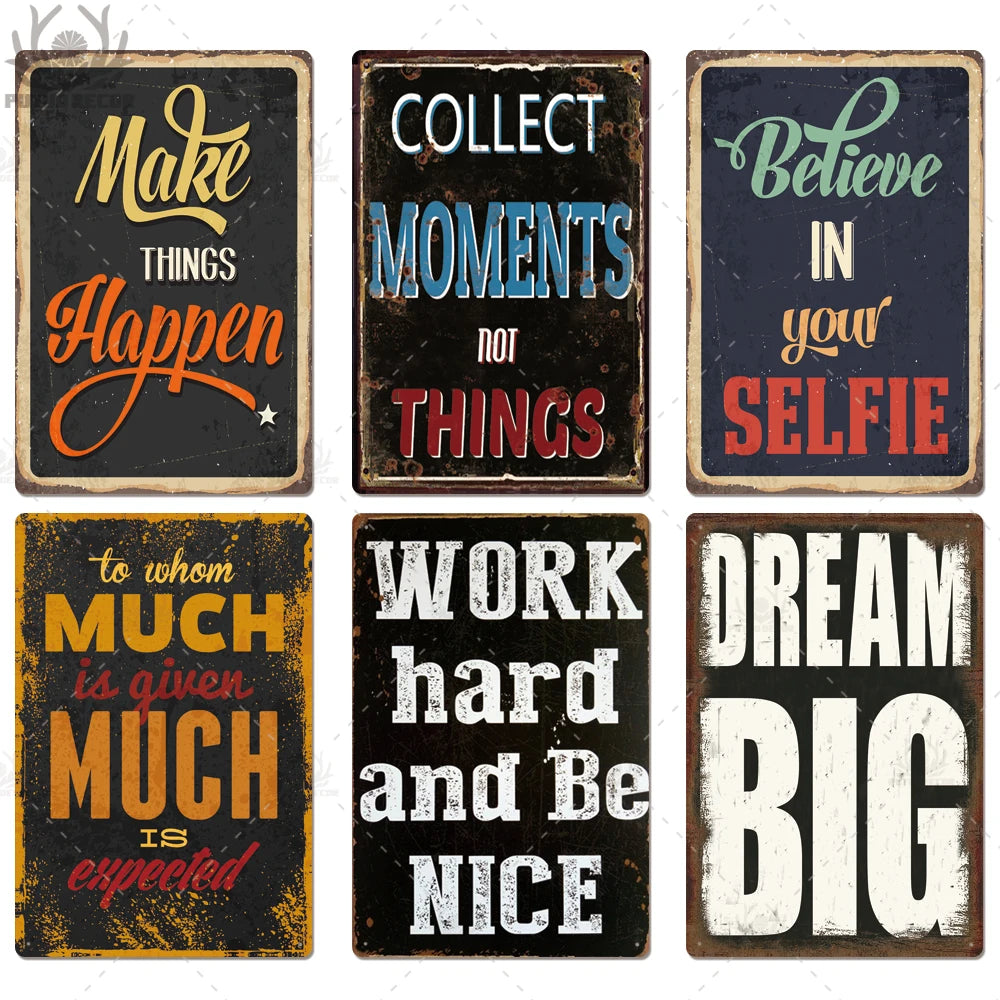 Quotes Metal Signs