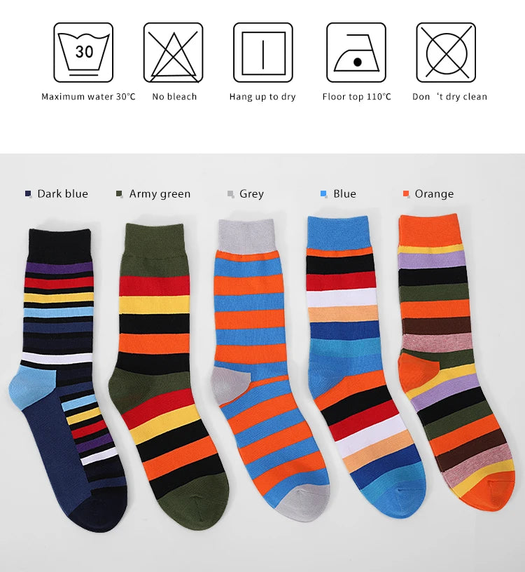5pack Striped Long Socks