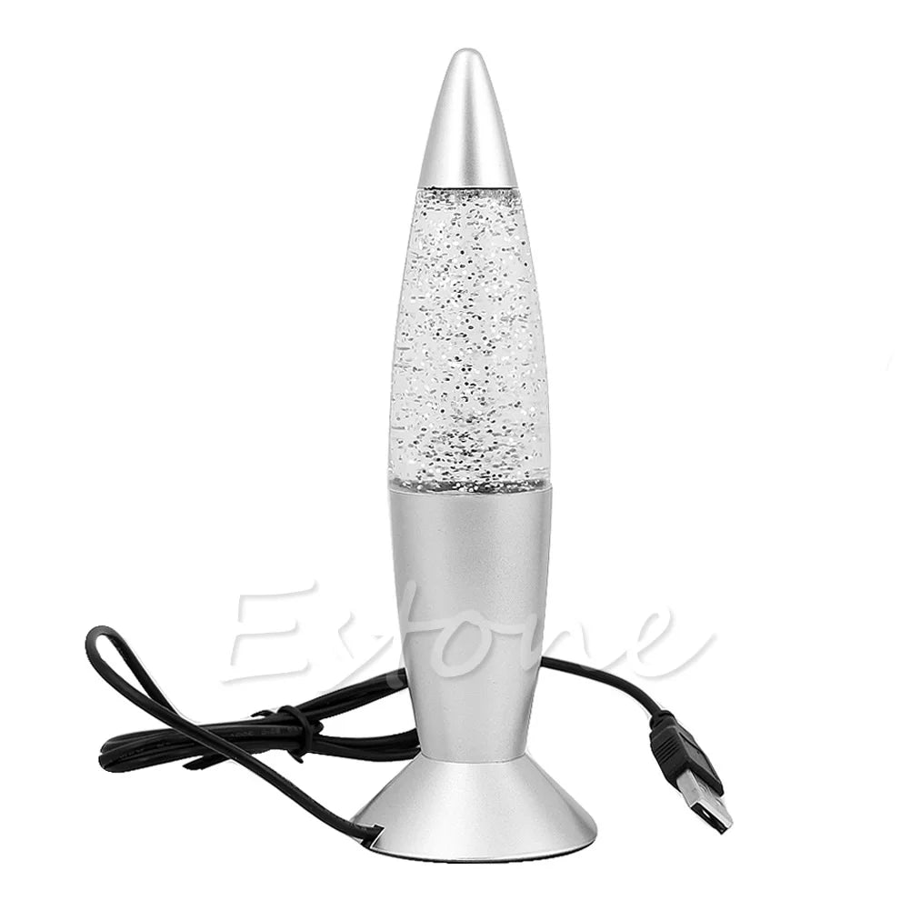 MultiColor LED Glitter Lava Lamp