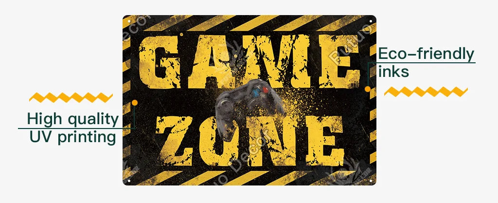 Funny Gamer Metal Signs