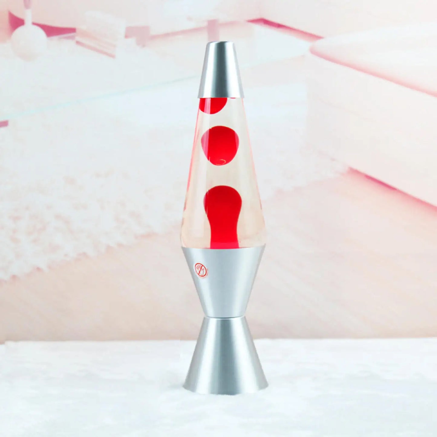 Lave Lamp with metallic base