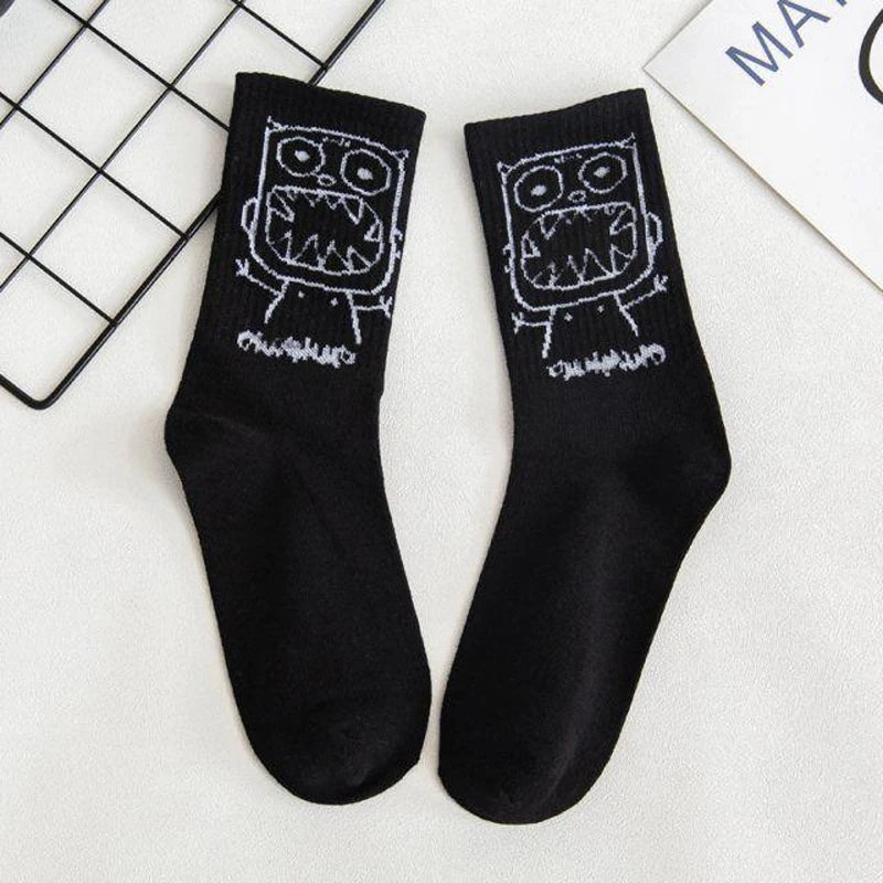 Black/White Graffiti Style Socks
