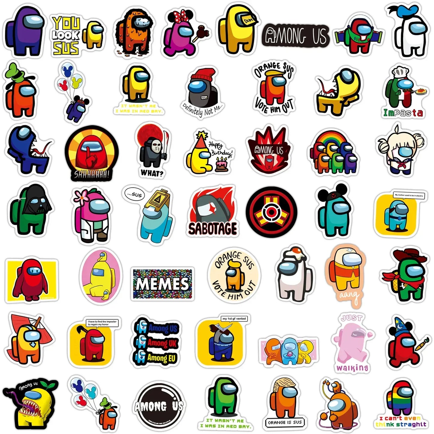 50Pcs Among Us Stickers