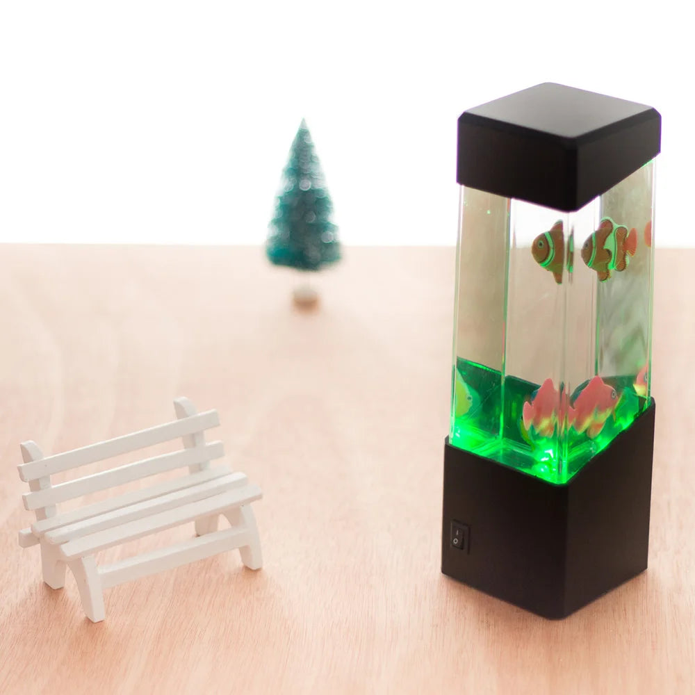 Color Changing LED Fish Tank Night Light
