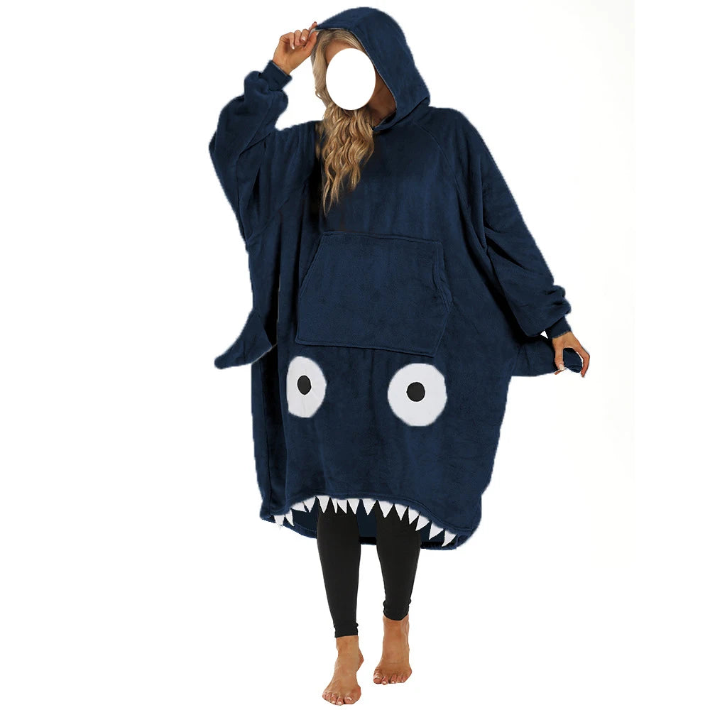 Shark Hooded Blanket