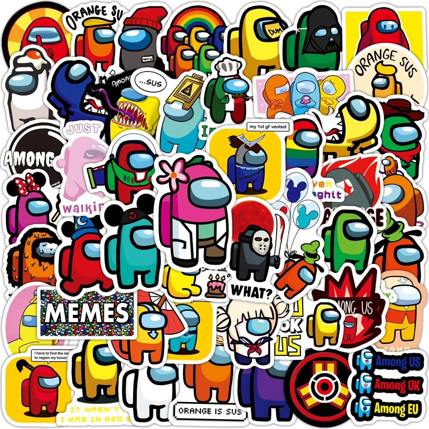 50Pcs Among Us Stickers