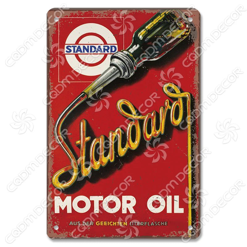 Vintage Gas Station Metal Signs