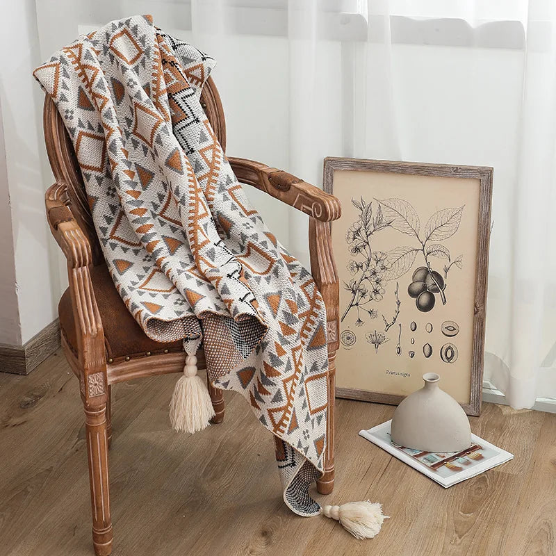 Heavy weight Tasseled Blanket