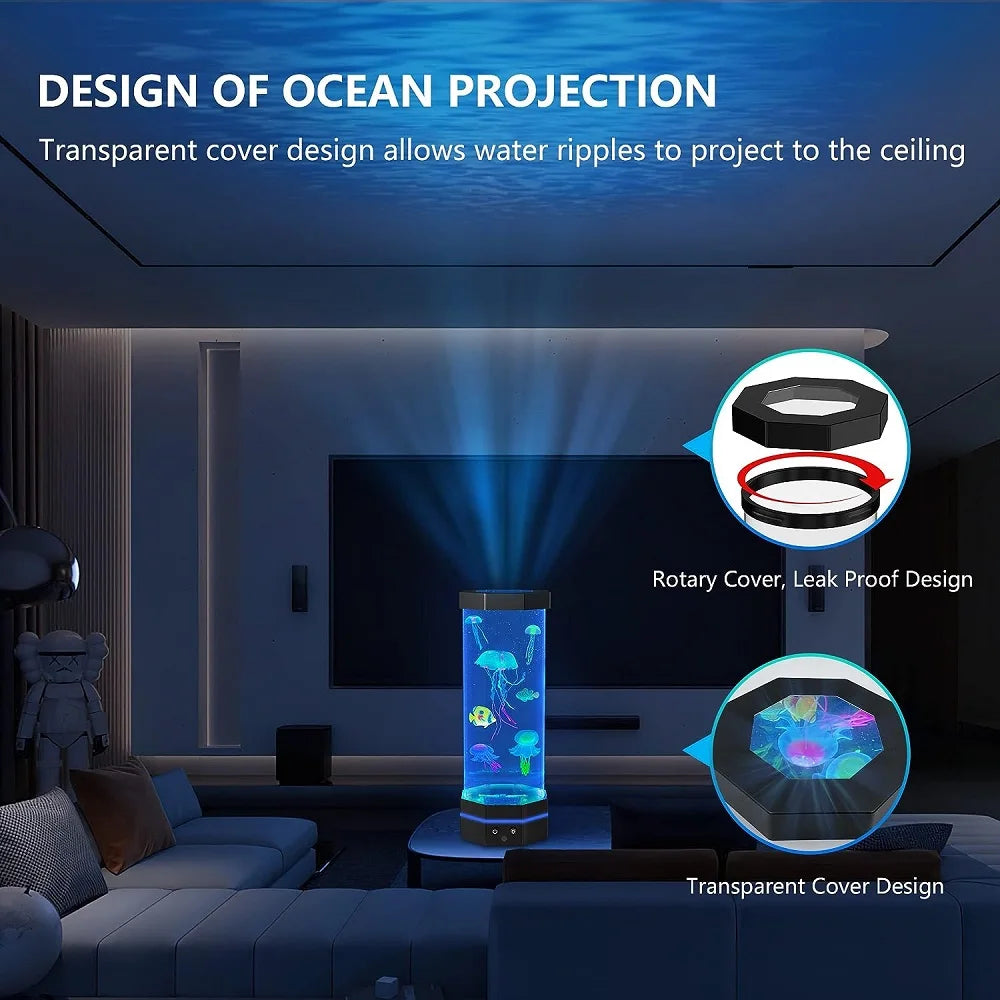 LED color changing Jellyfish Lamp