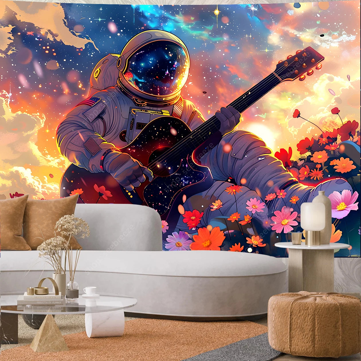 Astronaut UV Reactive Tapestries