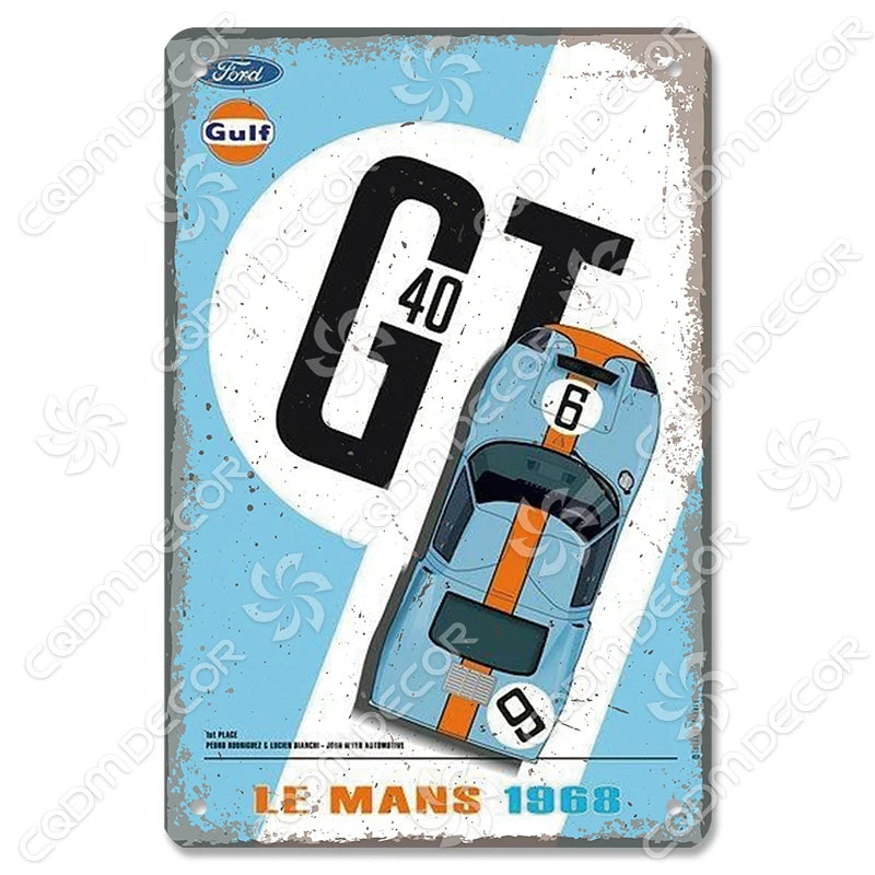 Vintage Gas Station Metal Signs