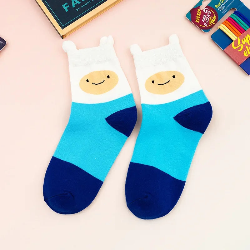 5 Pairs/Set Adventure Time Socks
