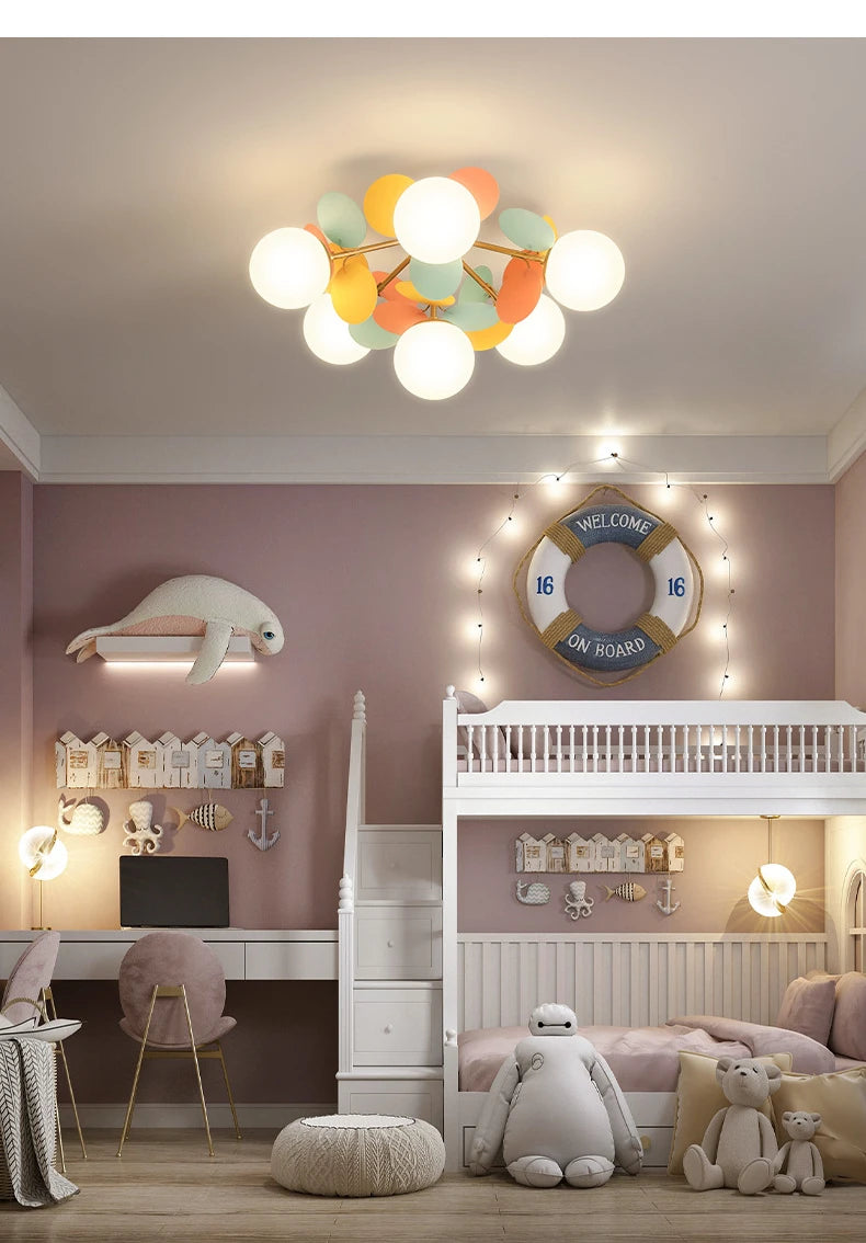Modern Glass Ball Chandelier