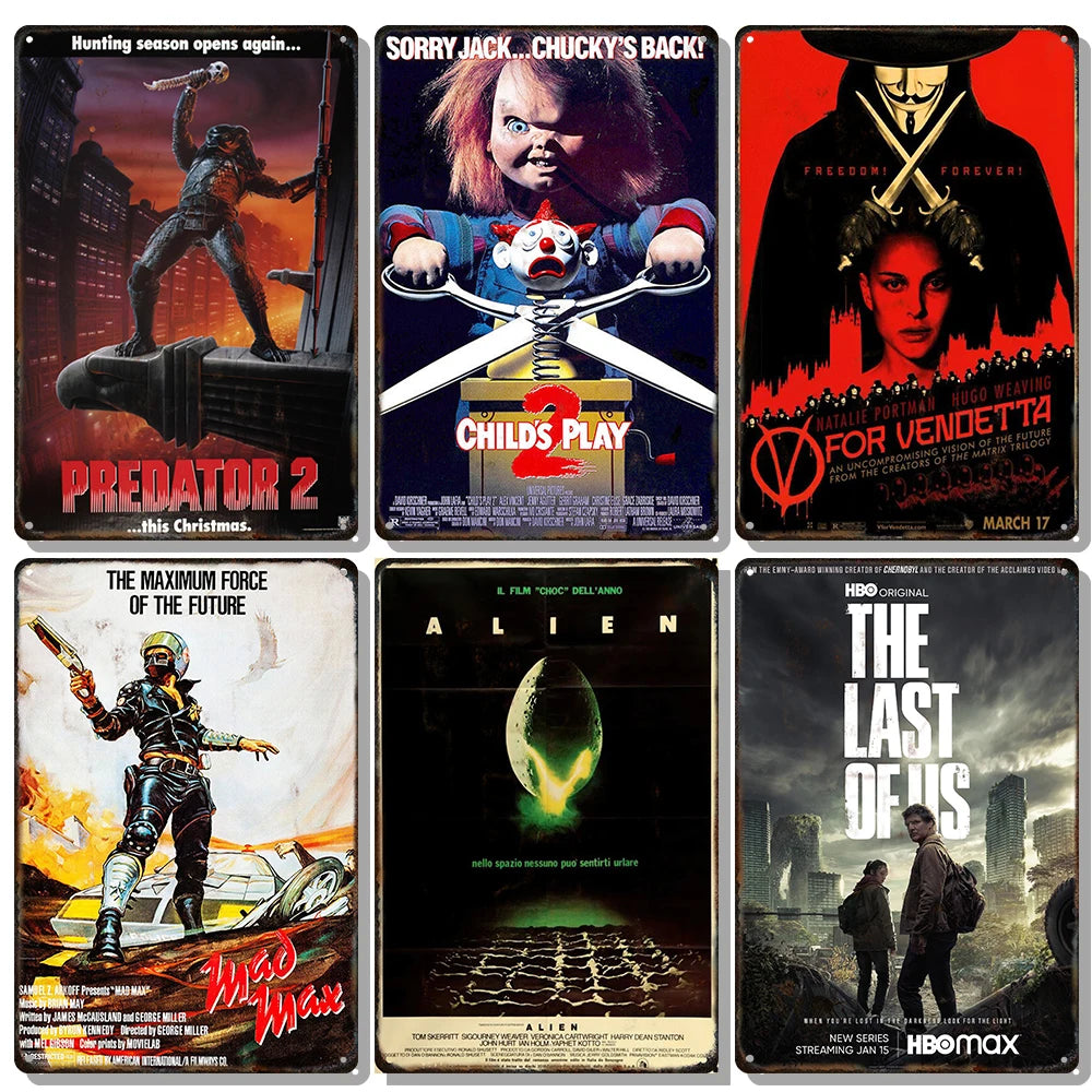 Popular Movie Metal Signs