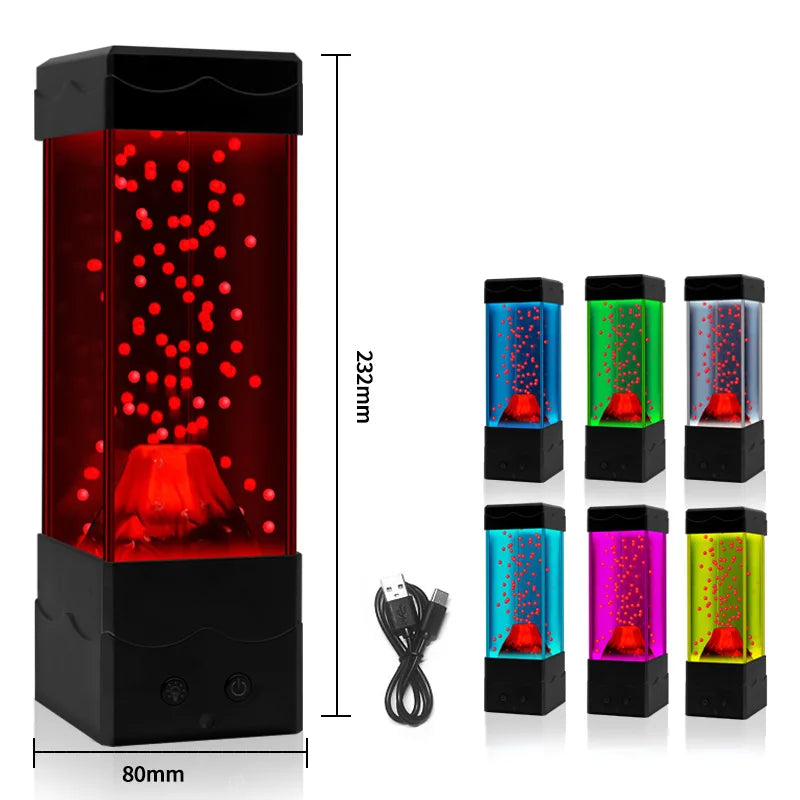 LED Lava Volcano Light