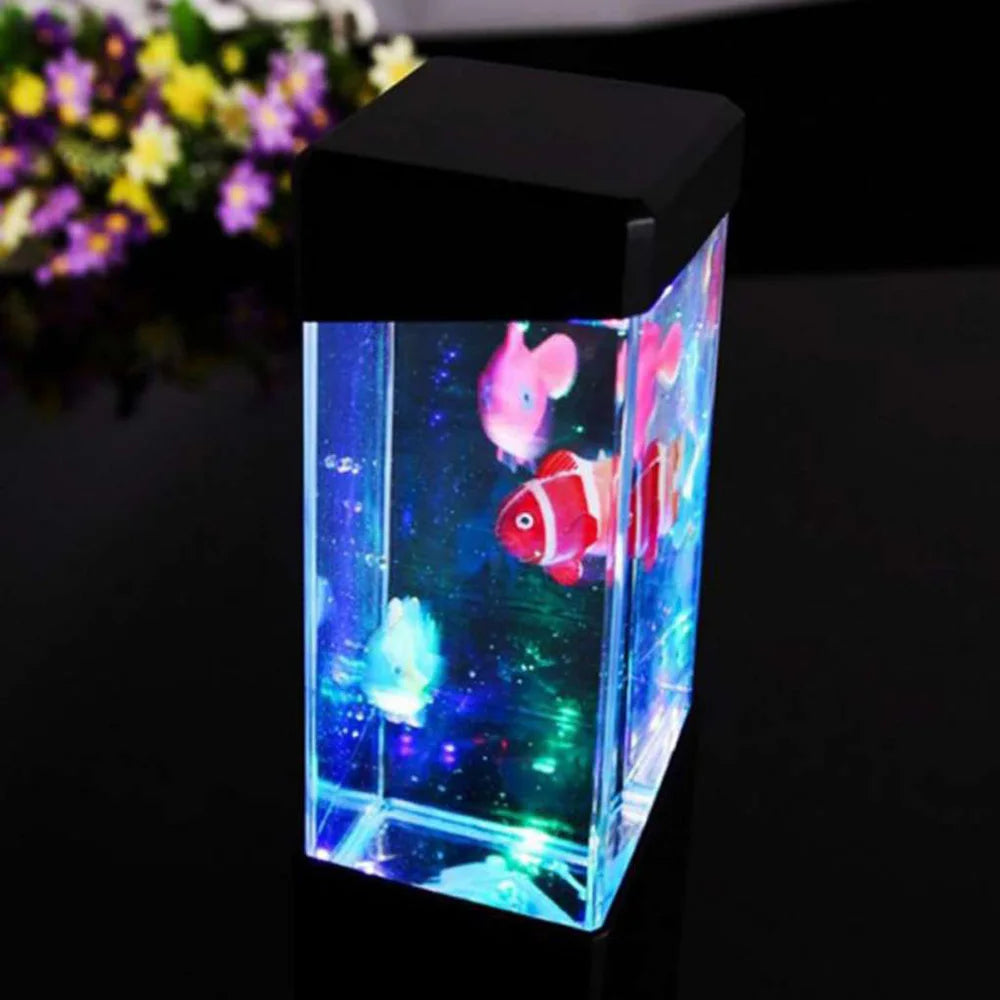 Color Changing LED Fish Tank Night Light