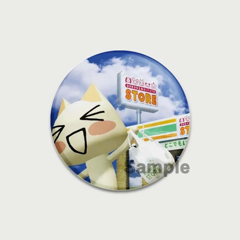 58/44/32MM Animal Crossing Cat Pins