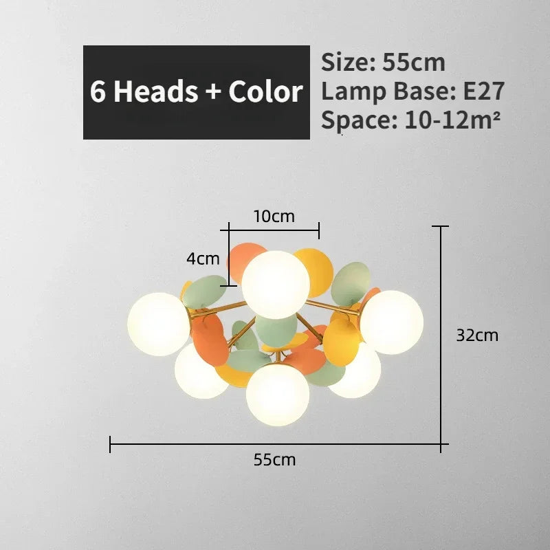 Modern Glass Ball Chandelier