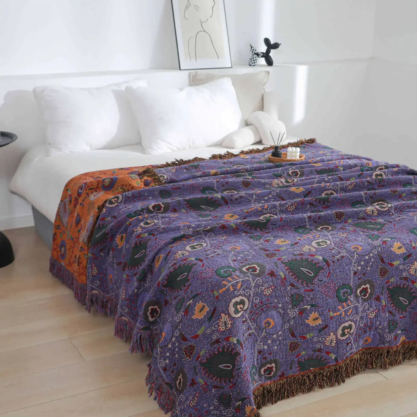 Nordic Bedspread with Tassels