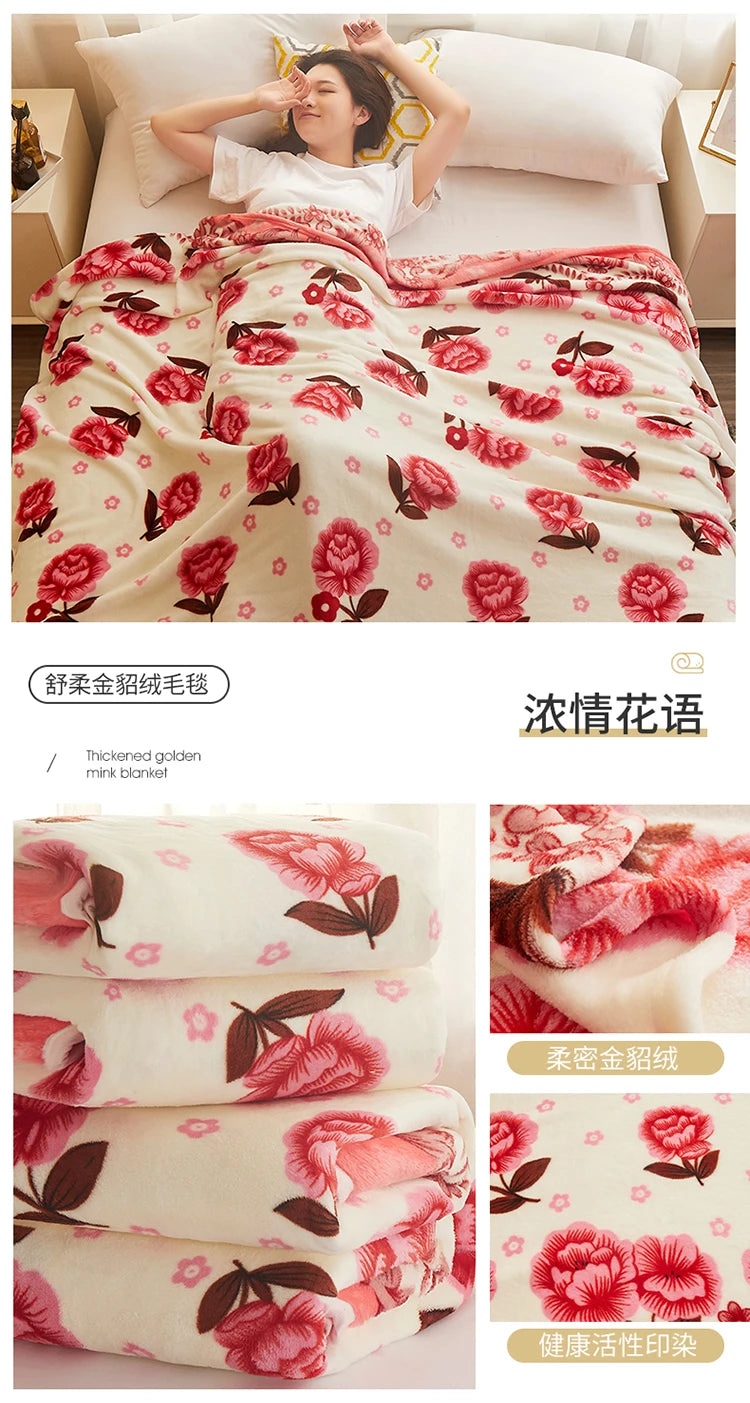 Soft Flower Blanket