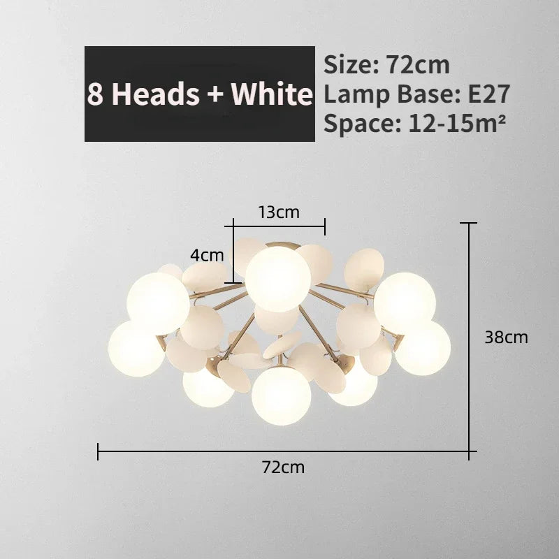 Modern Glass Ball Chandelier