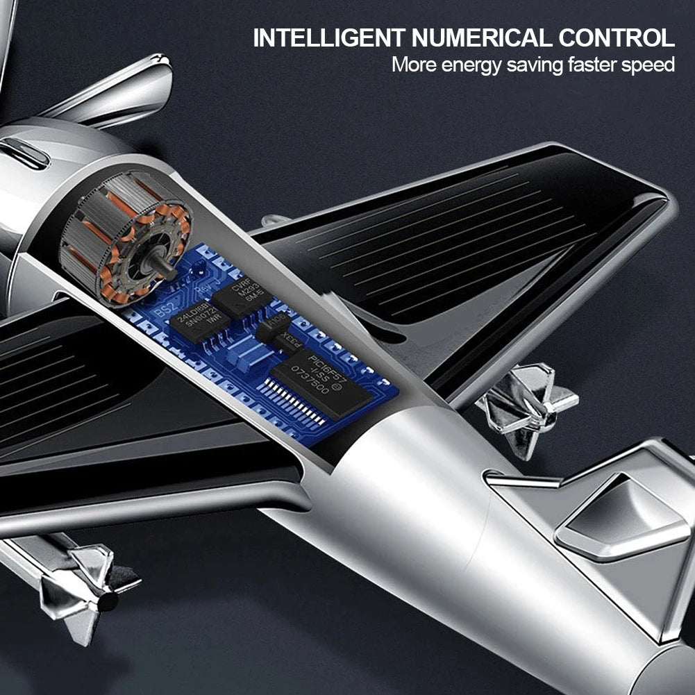 Essential Oil Diffuser Solar Airplane