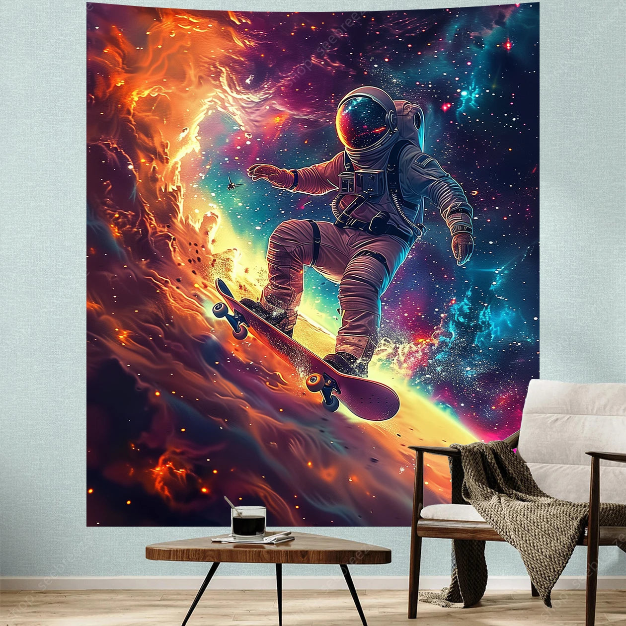 Astronaut UV Reactive Tapestries
