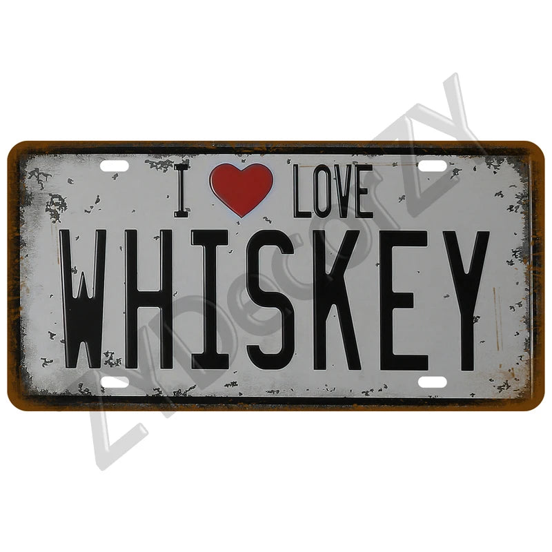 Funny Vintage Metal Signs Beer/Coffee