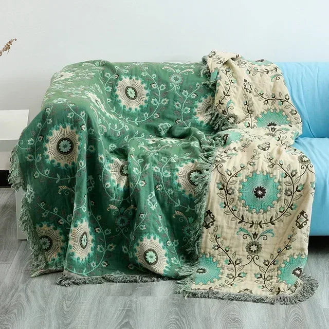 Nordic Bedspread with Tassels