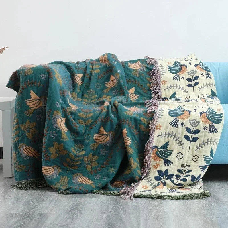 Nordic Bedspread with Tassels