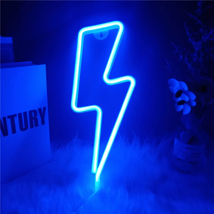 Lightning Bolt LED Neon Sign