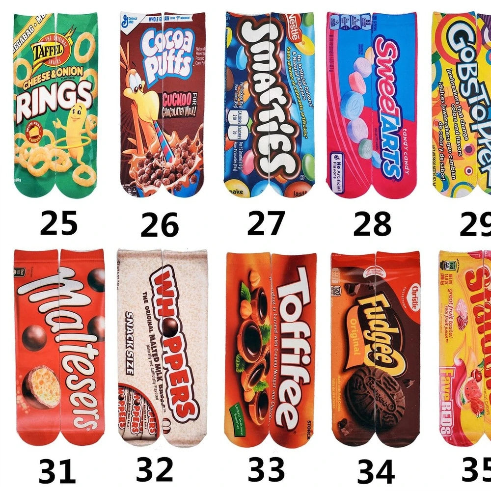 11 Styles Snack Socks