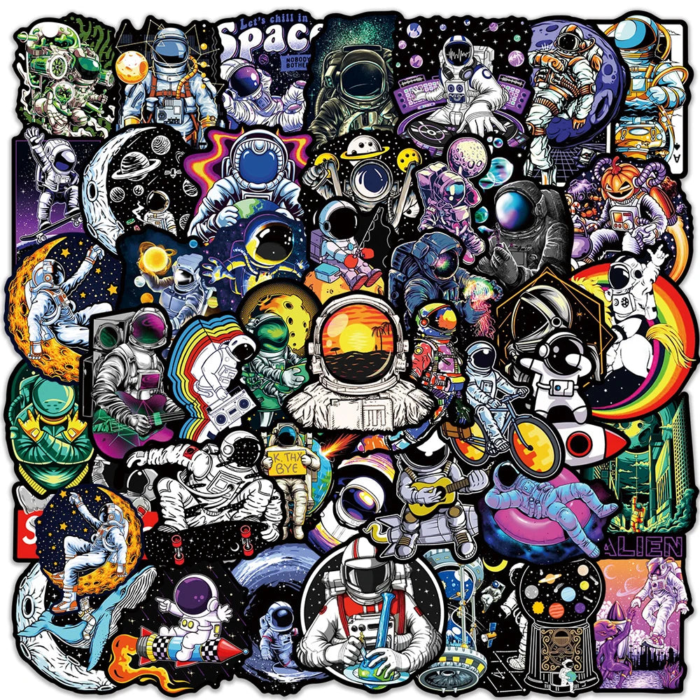 10/30/50PCS Outer Space Stickers