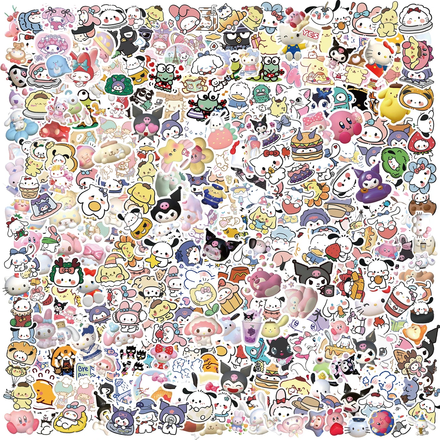 100/200/300Pcs Sanrio Hello Kitty Stickers