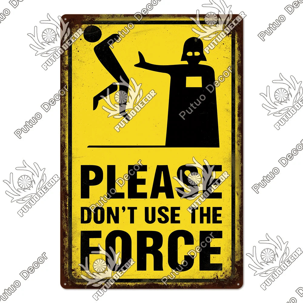 Warning/Danger Vintage Metal Signs