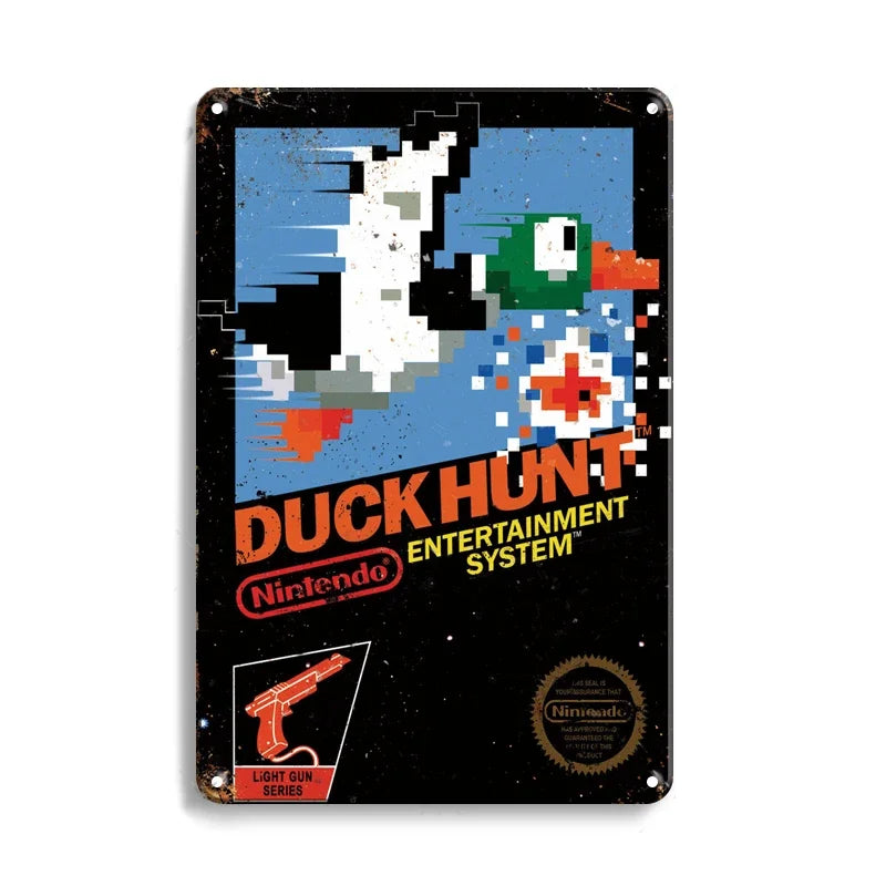 Retro Game Metal Signs