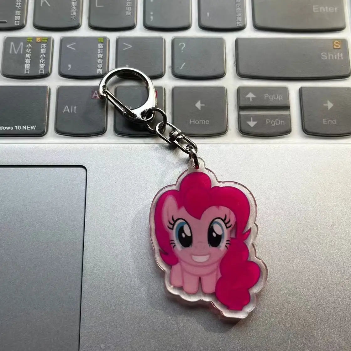 6pc My Little Pony Acrylic Keychain