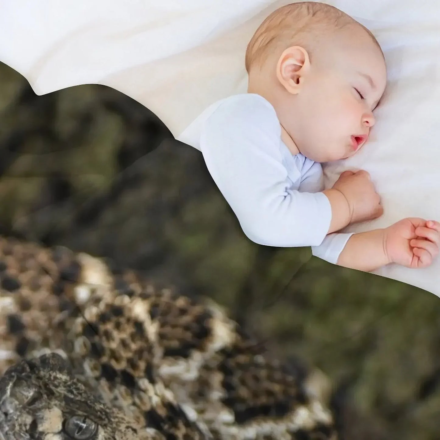 Western Diamondback Rattlesnake Throw Blanket